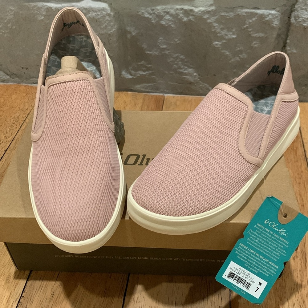 Olukai Ki’Ihele Rose Dust Shoes NWT sz 7